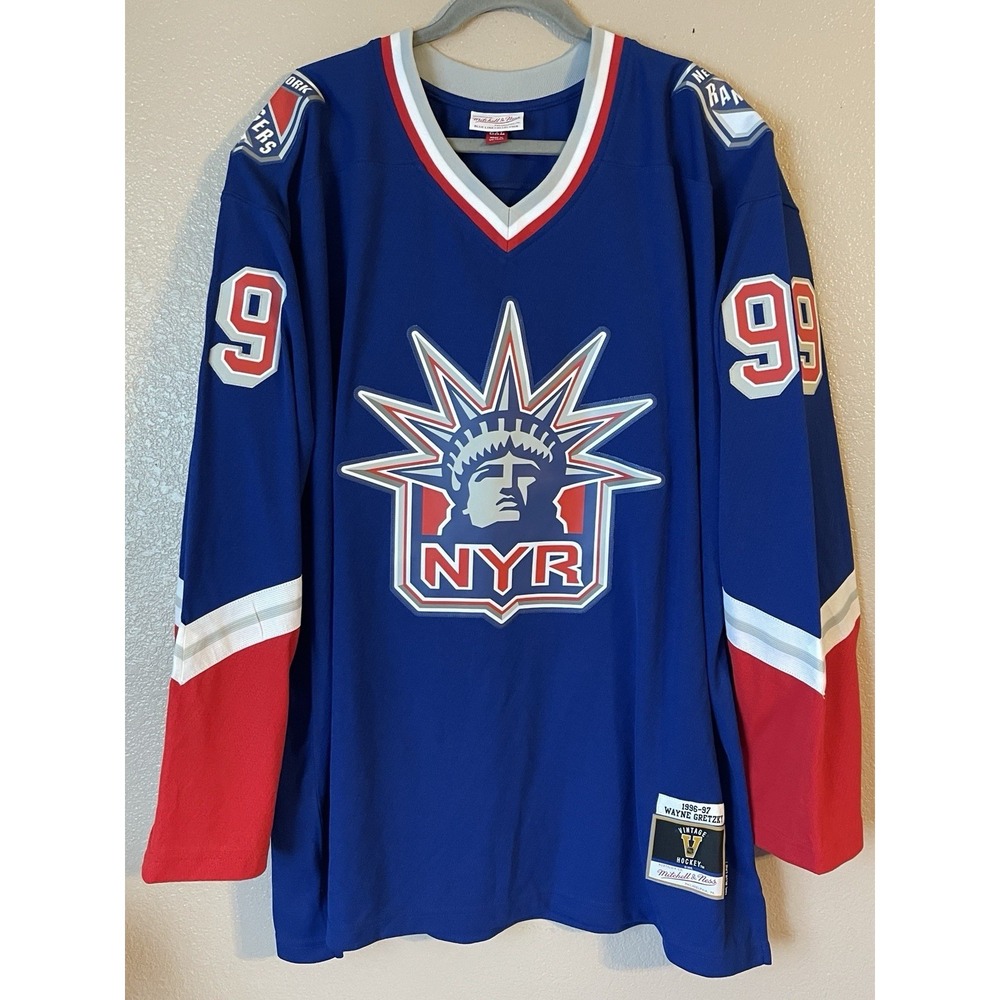 Men's 2XL NWOT New York Rangers Wayne Gretzky 1996/97 Mitchell & Ness Jersey